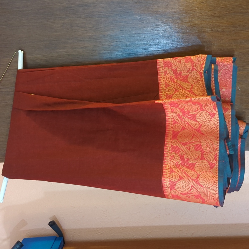 Maroon Red Saree